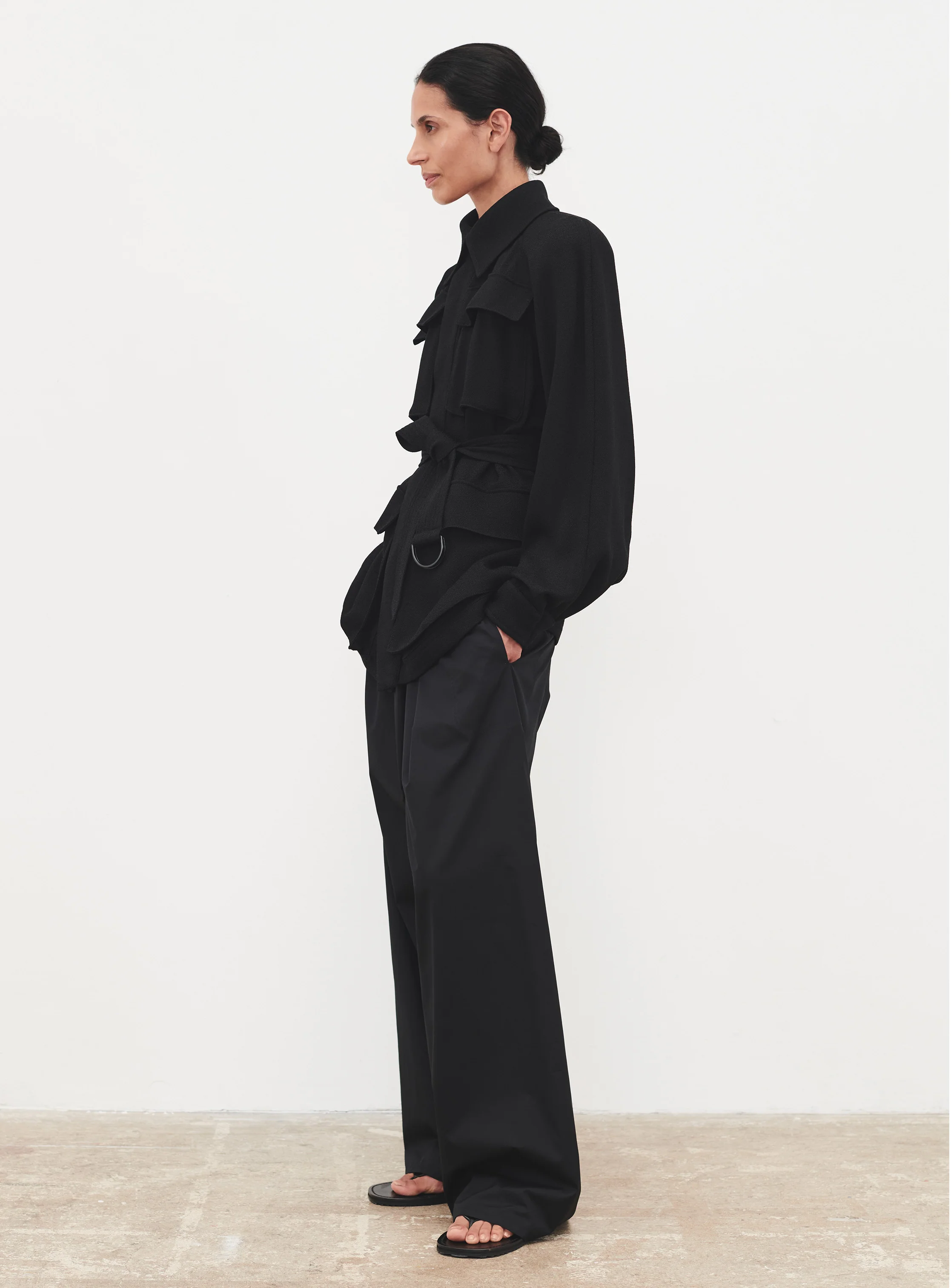 Crepe Safari Jacket - Image 3