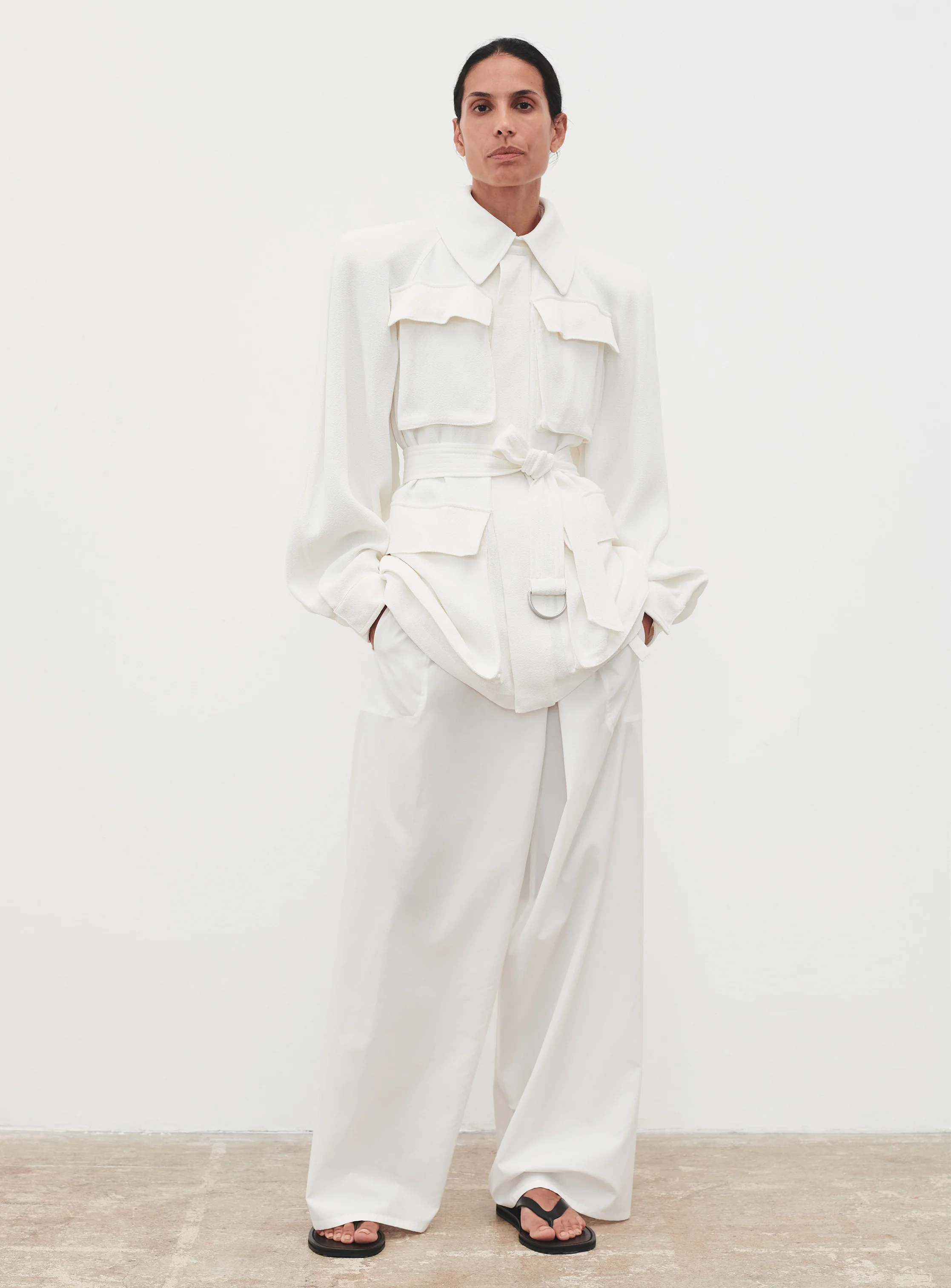 Crepe Safari Jacket - Image 2