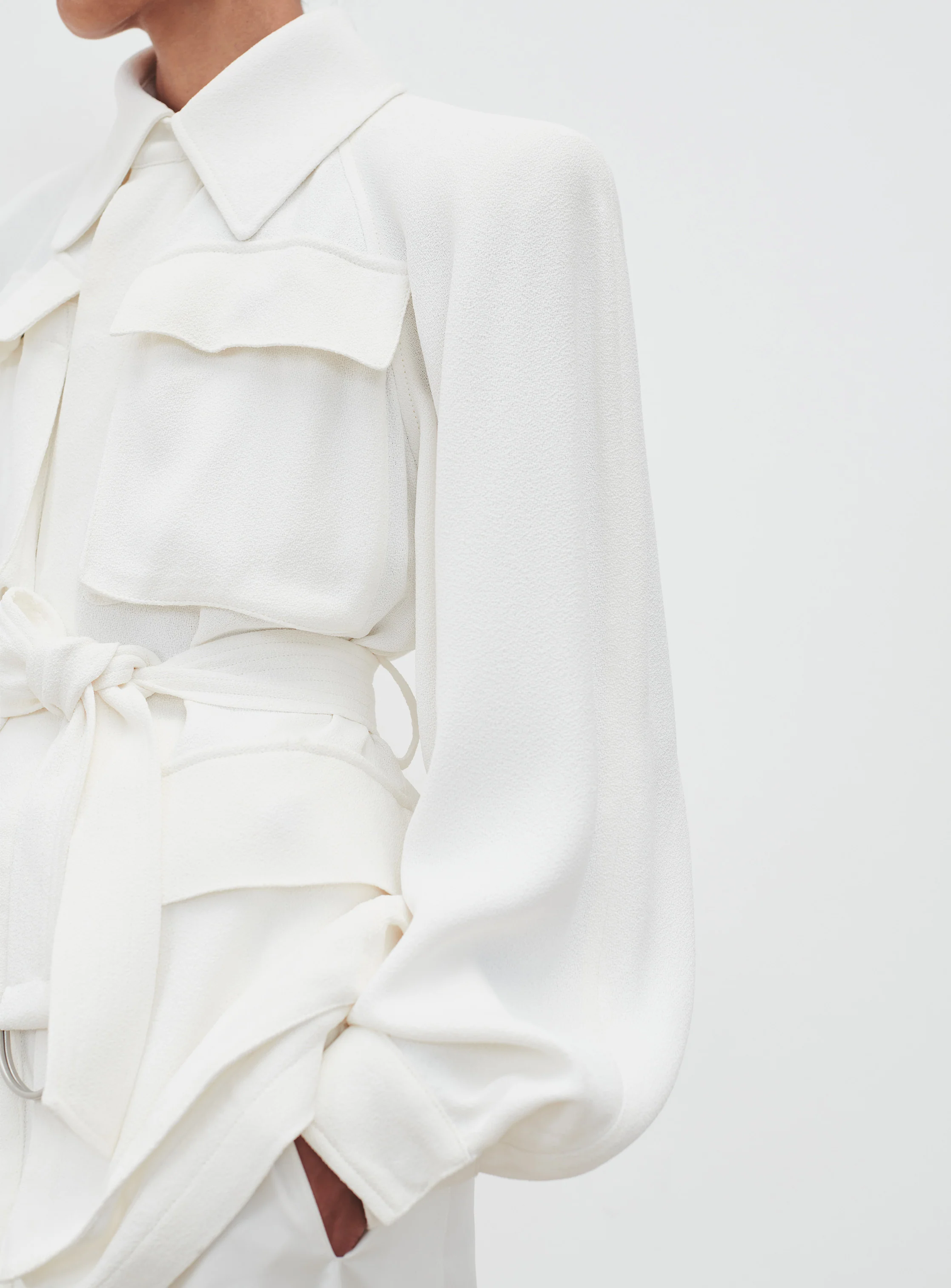 Crepe Safari Jacket - Image 5
