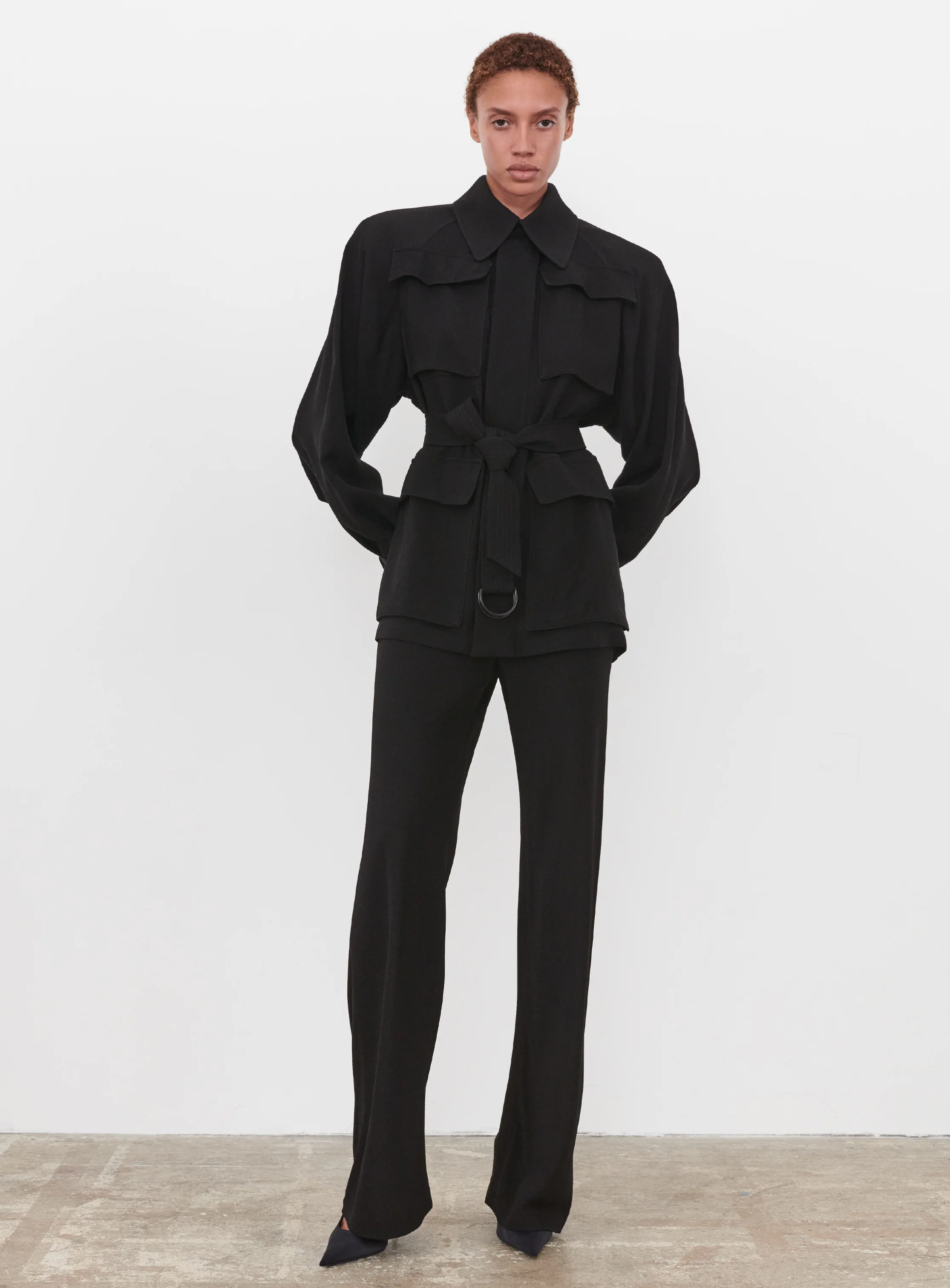 Crepe Safari Jacket