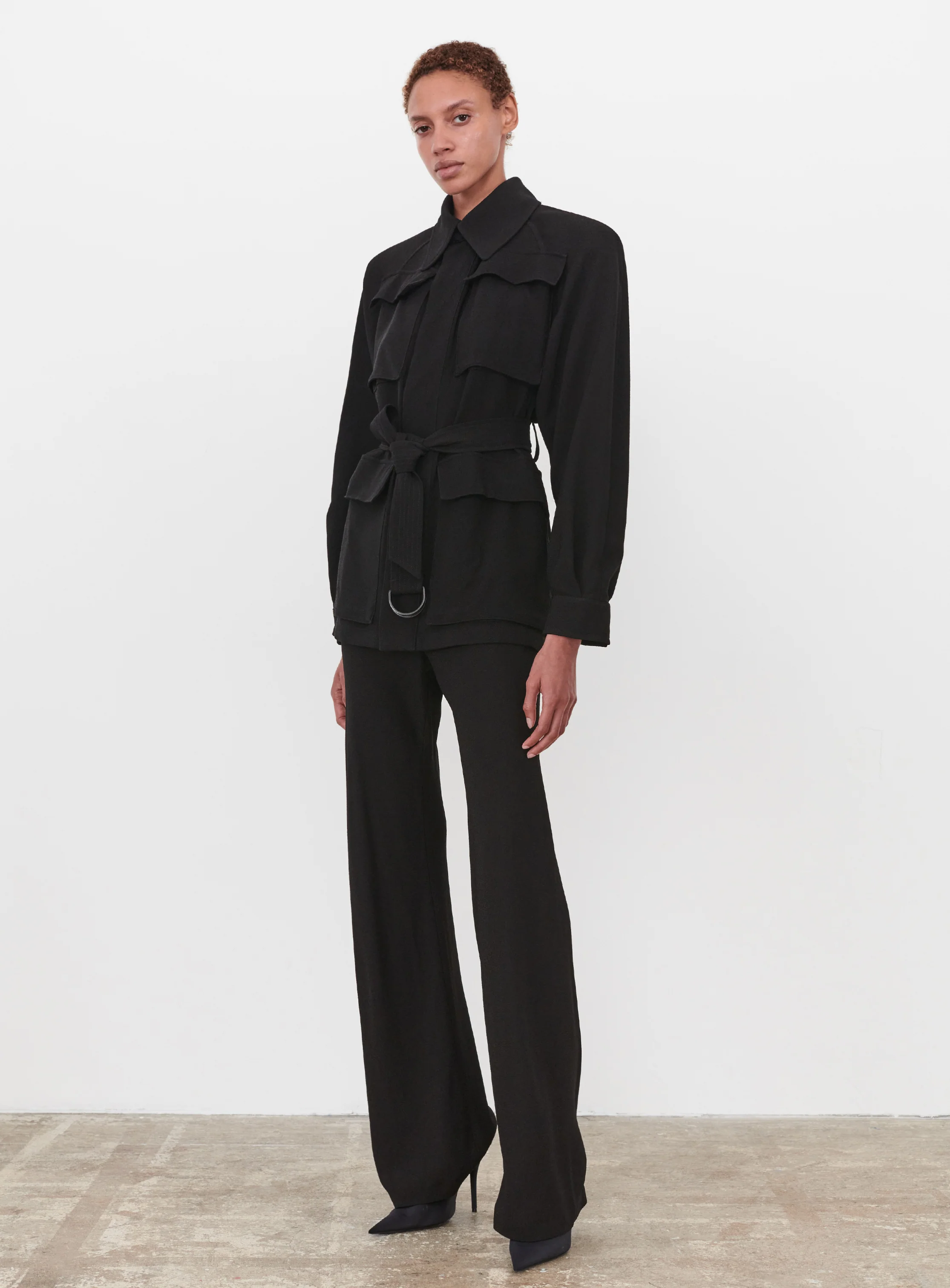Crepe Safari Jacket - Image 2