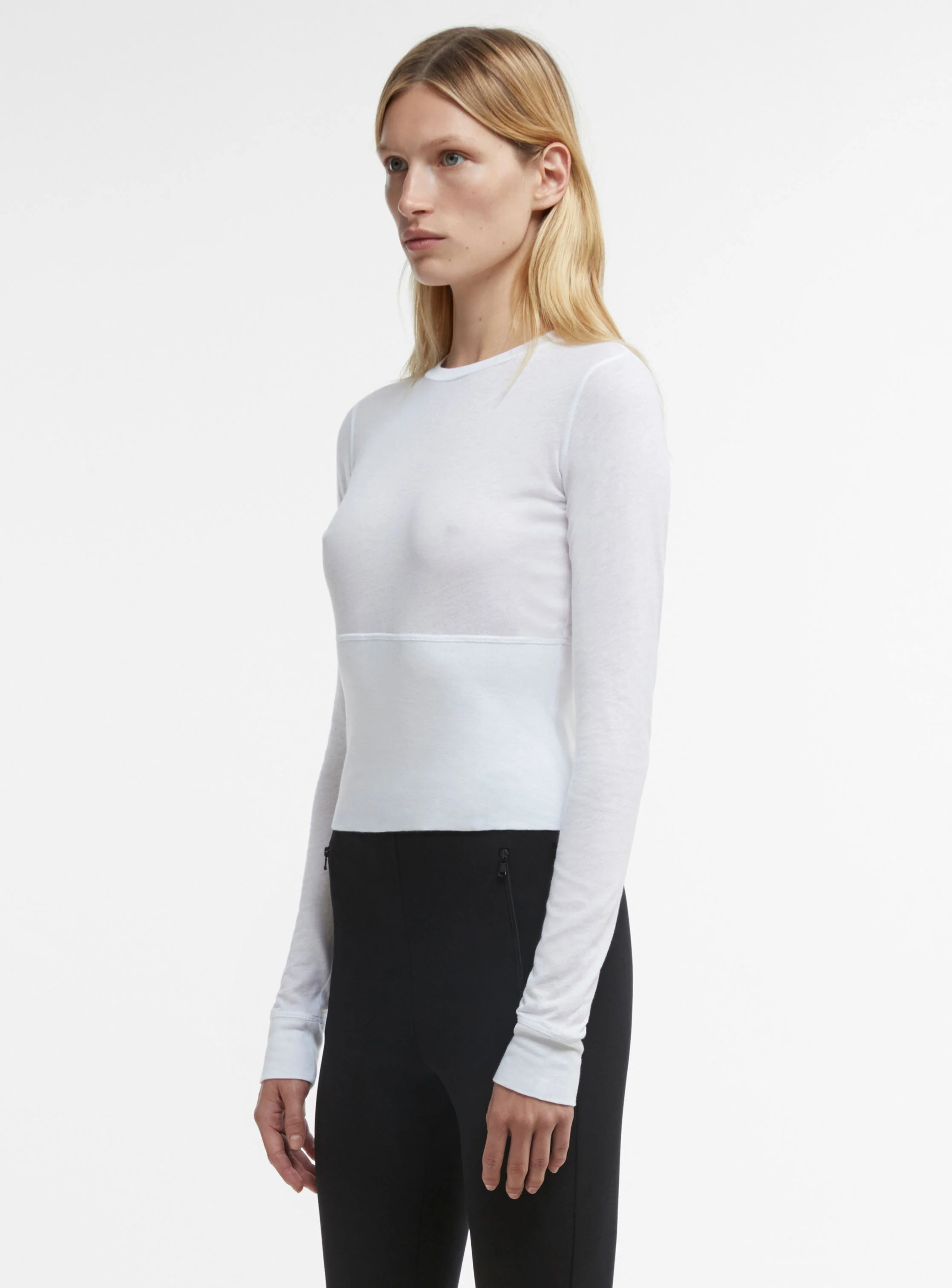 Crop Fitted Long Sleeve Tee - Image 4