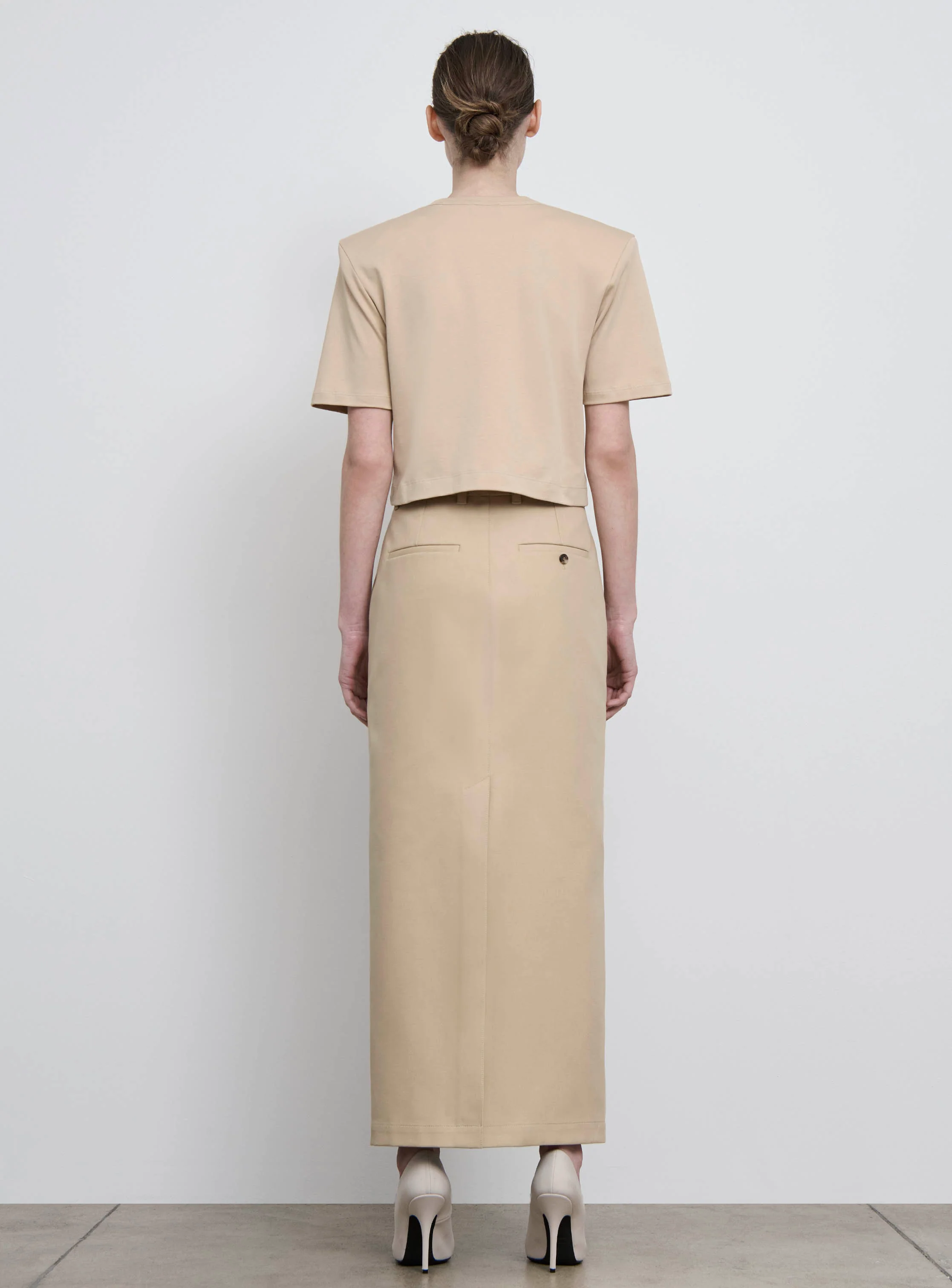 Crop Shoulder Pad T-Shirt - Image 3