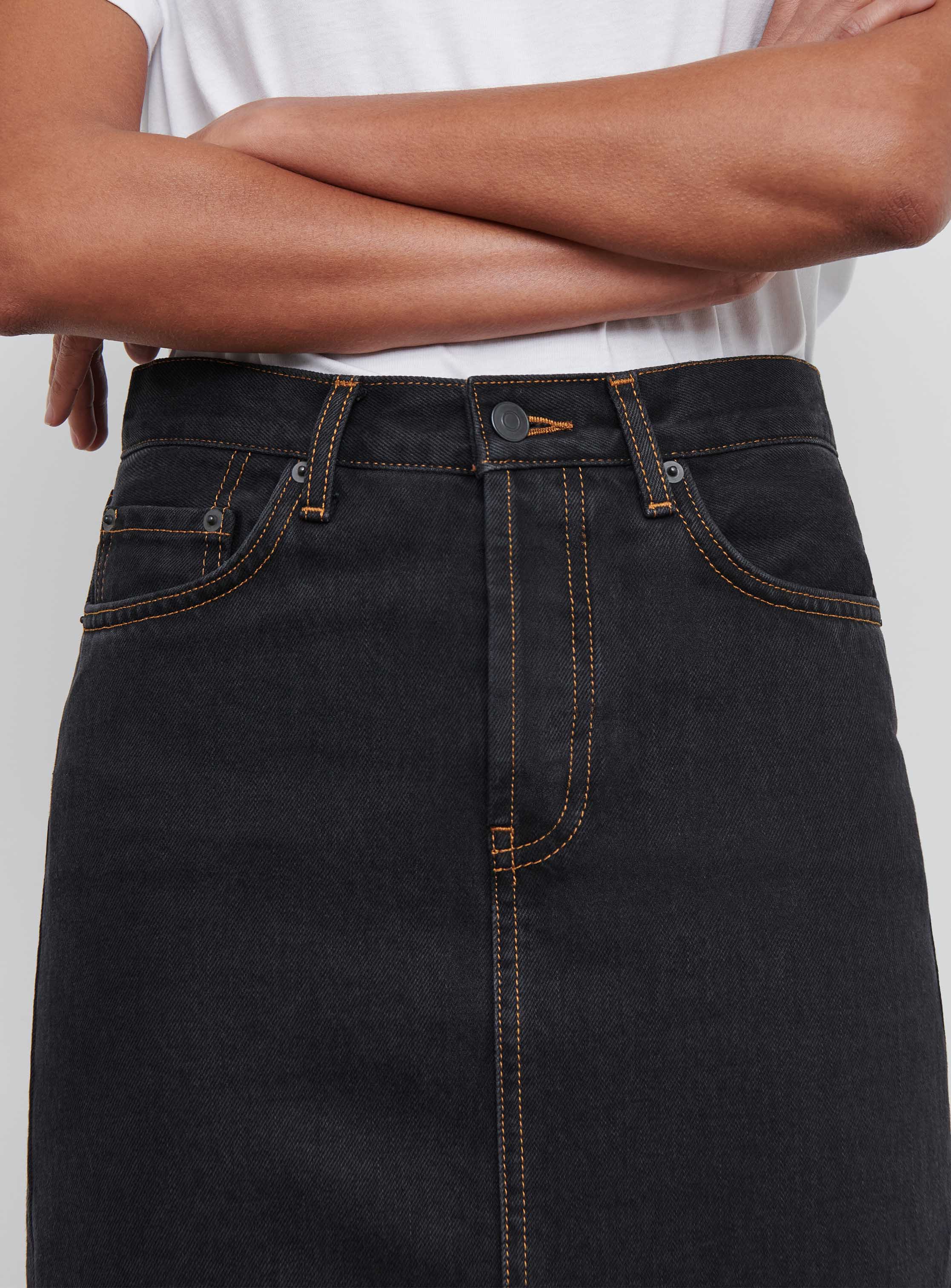Denim Column Skirt - Image 4