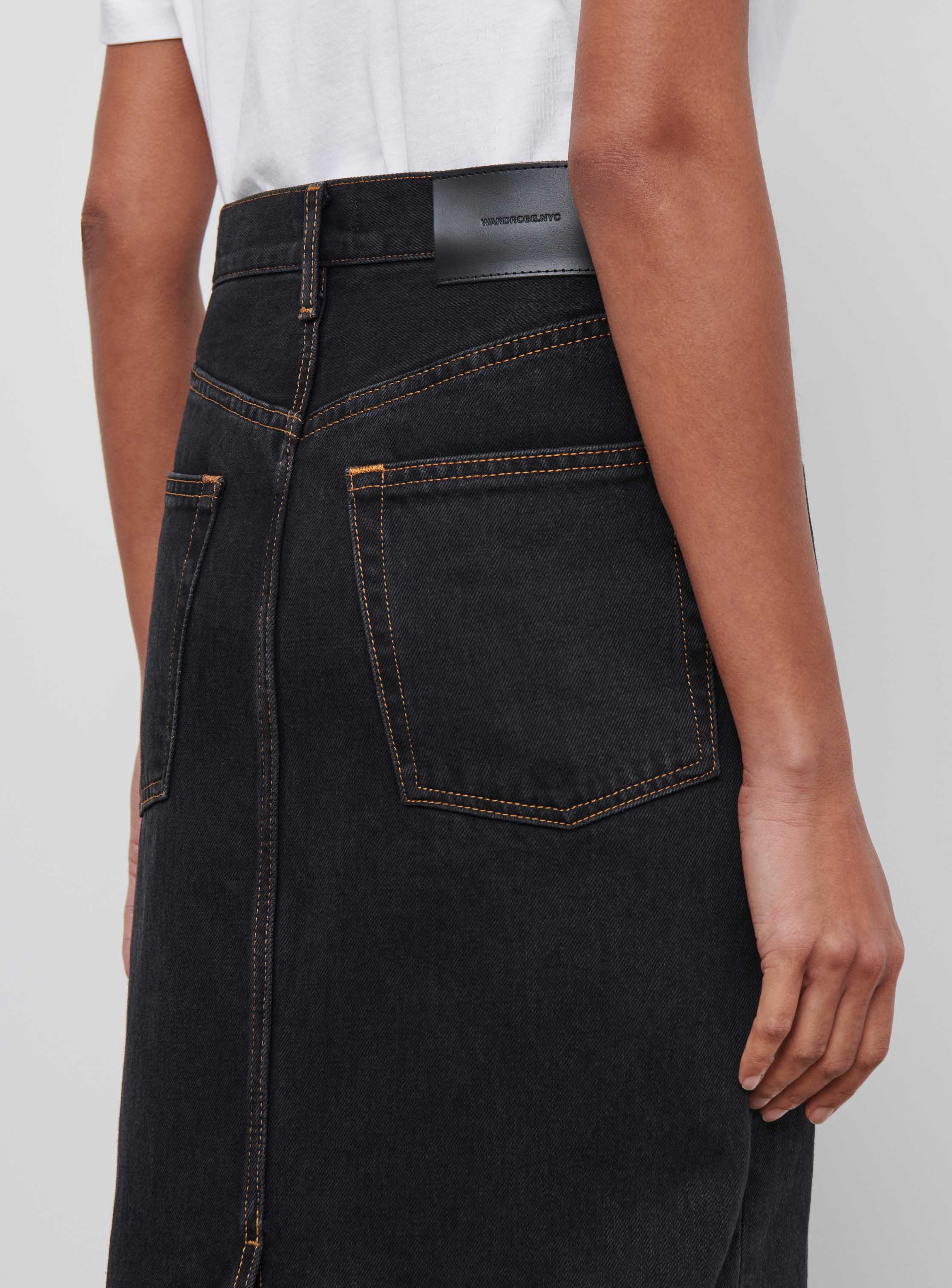 Denim Column Skirt - Image 6
