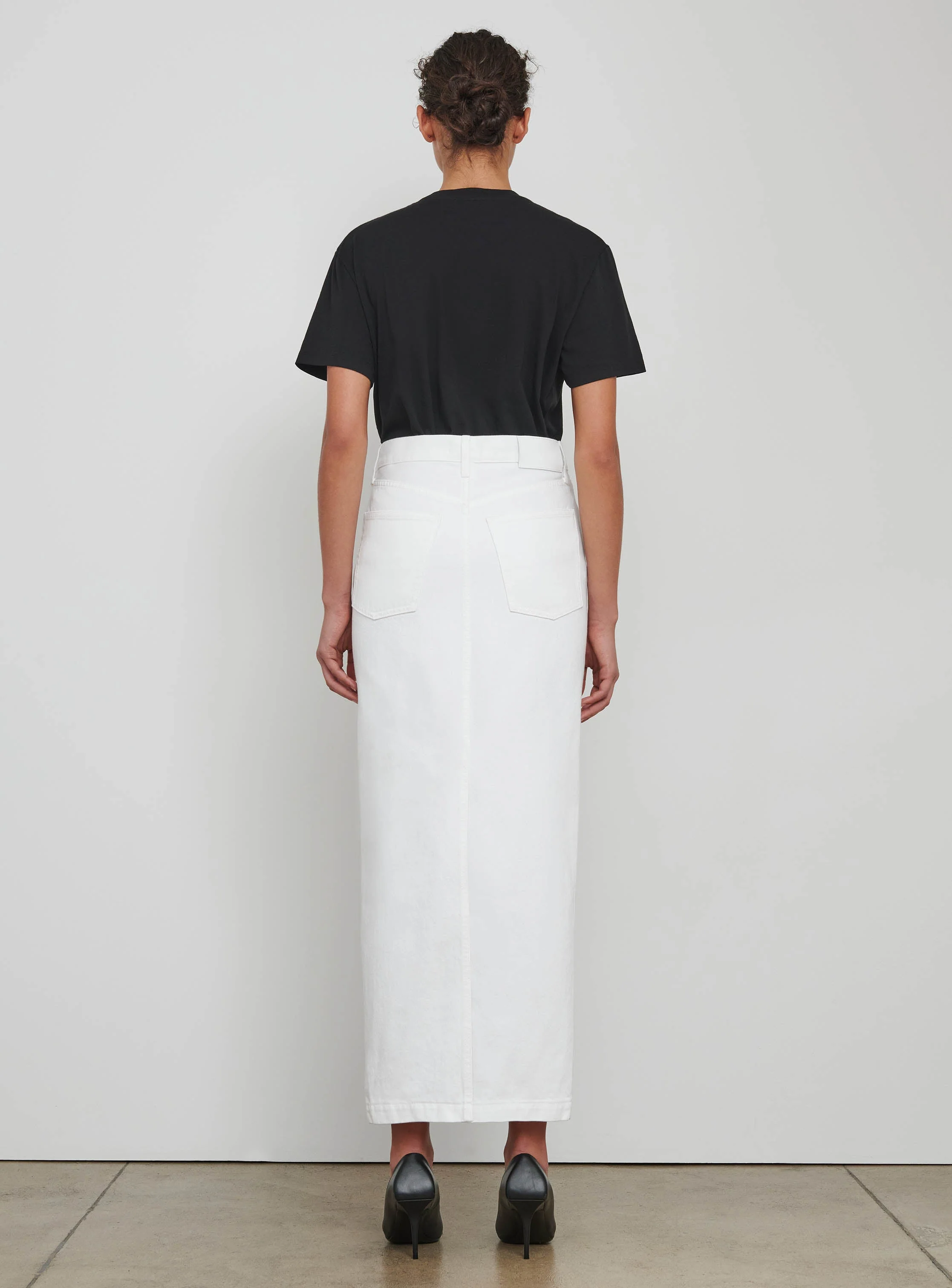 Denim Column Skirt - Image 4