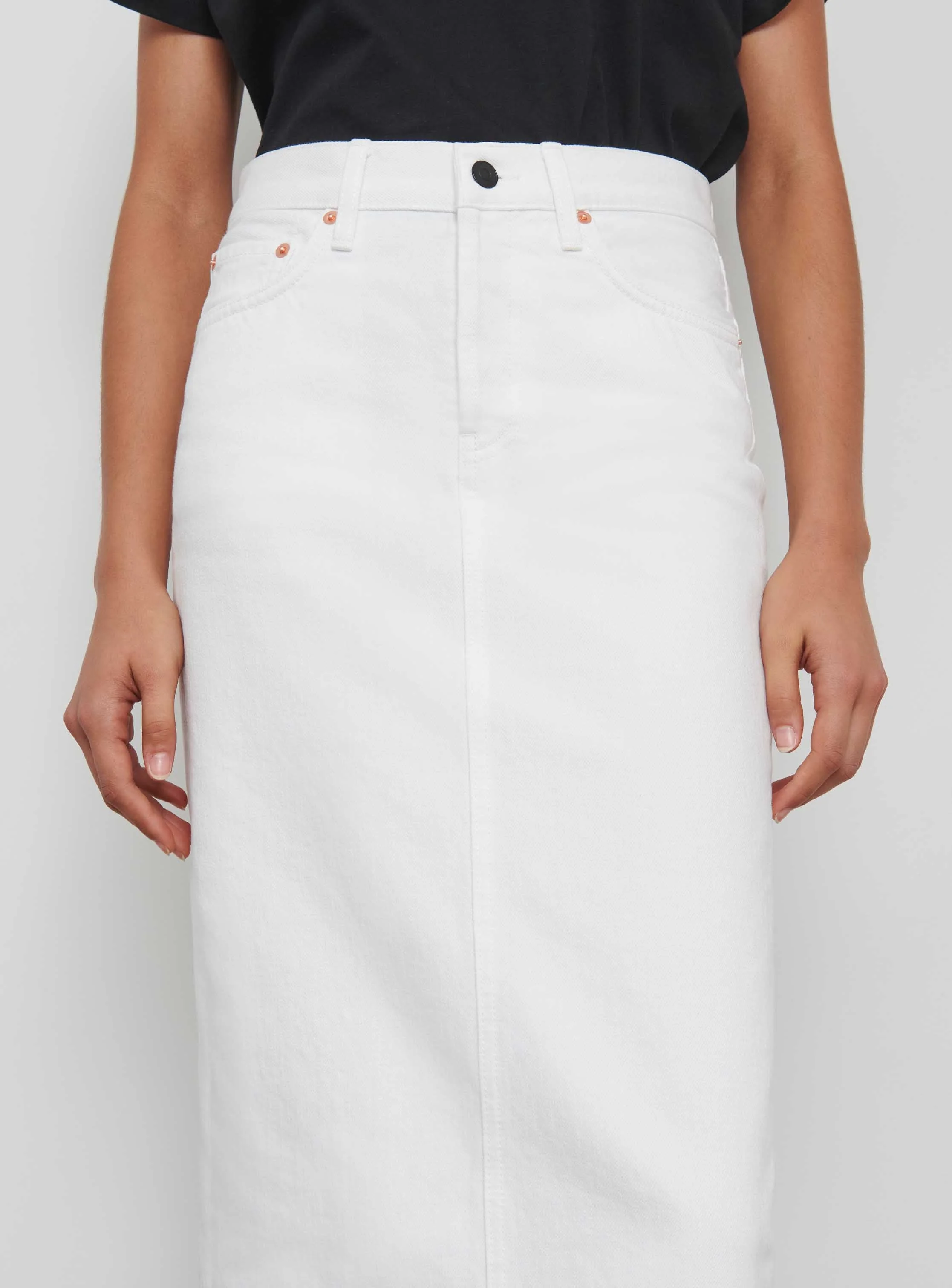 Denim Column Skirt - Image 5