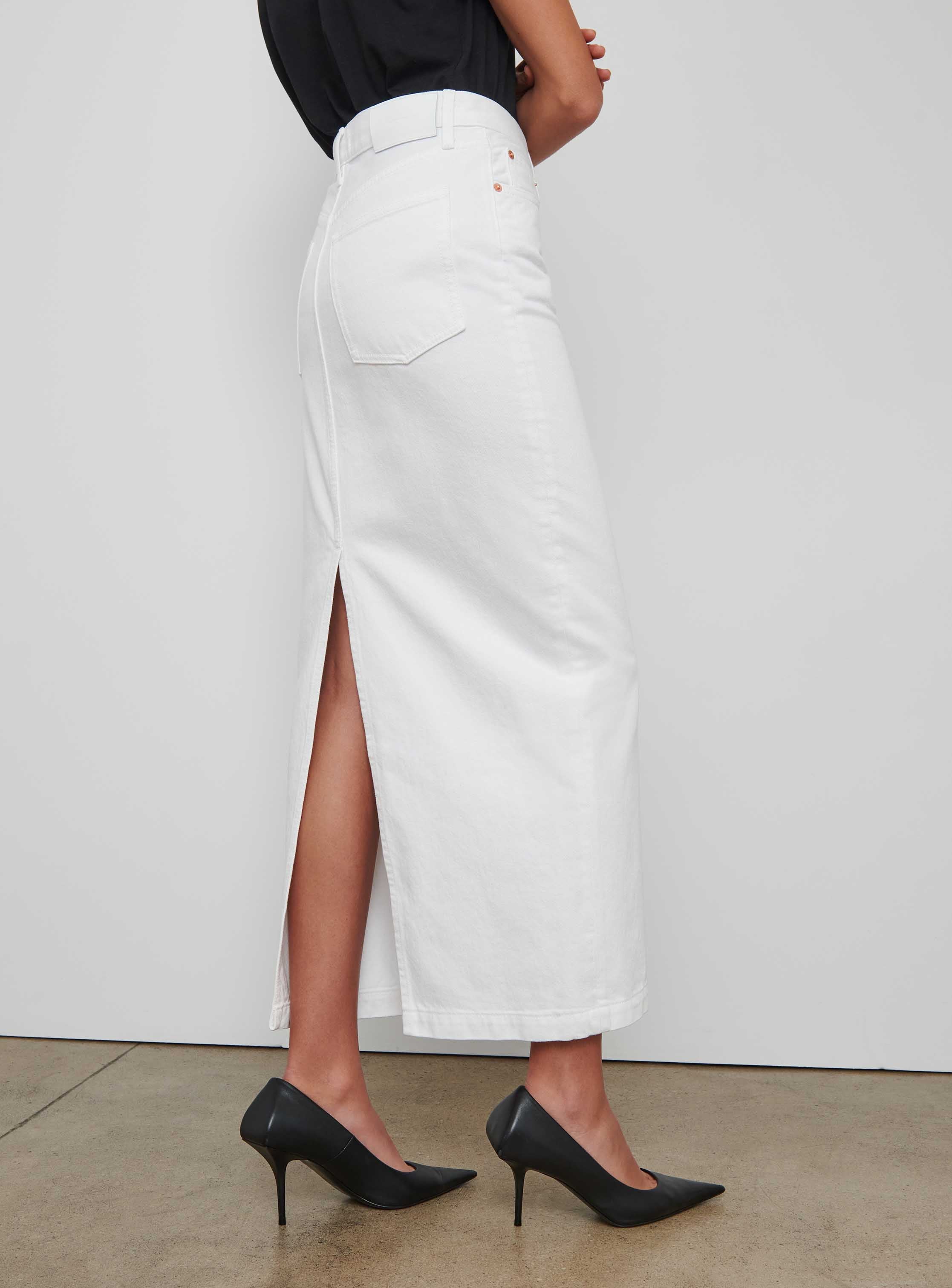 Denim Column Skirt - Image 7