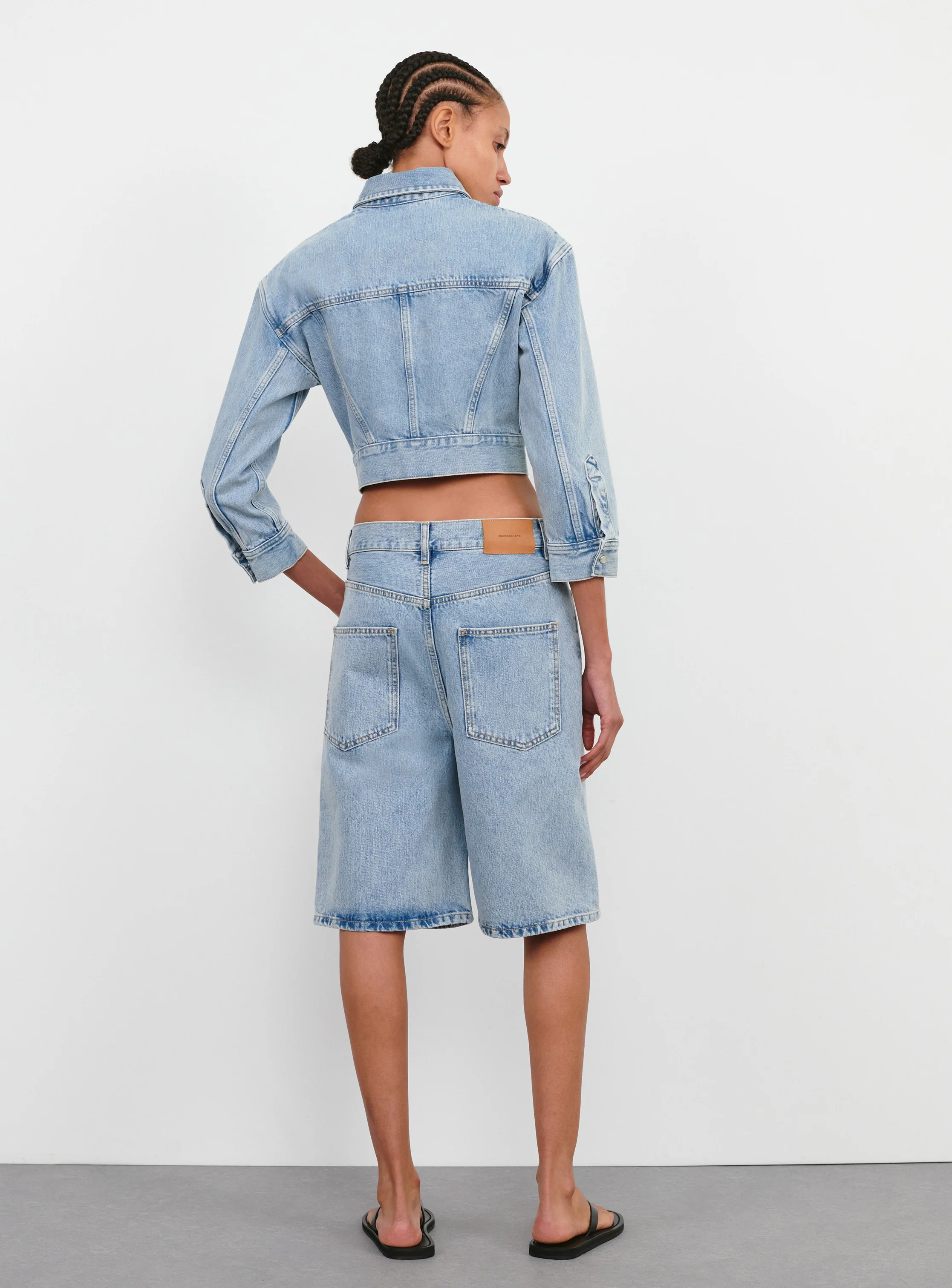 Denim Crop Jacket - Image 4