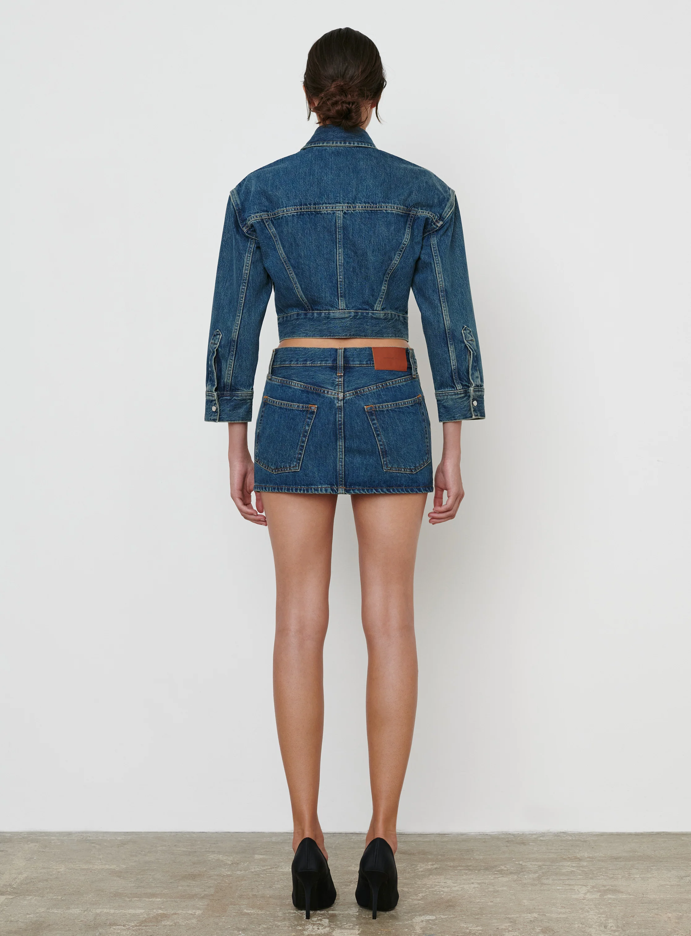 Denim Crop Jacket - Image 3