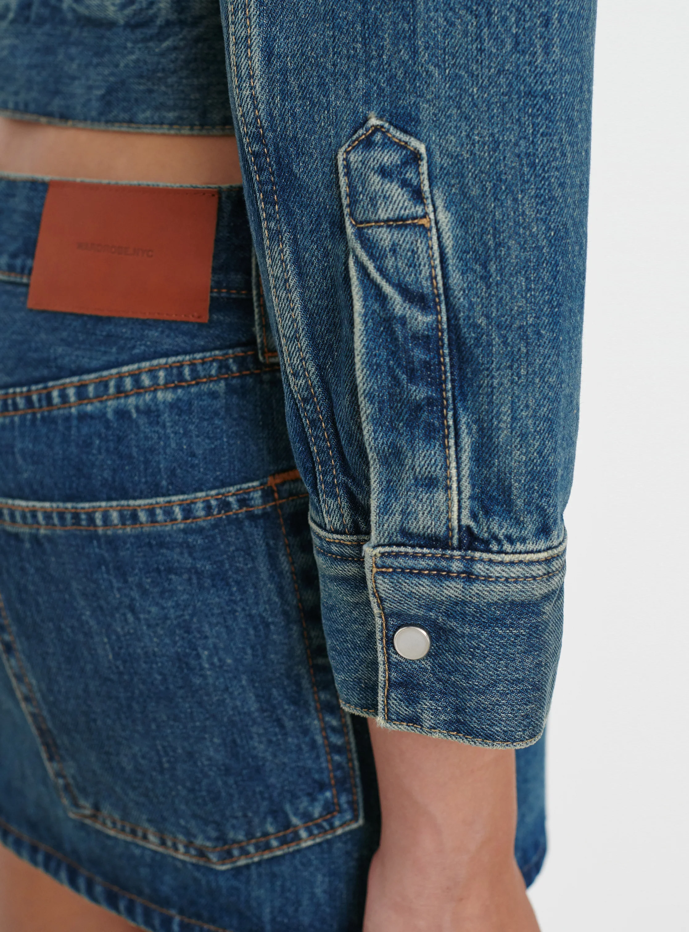 Denim Crop Jacket - Image 5