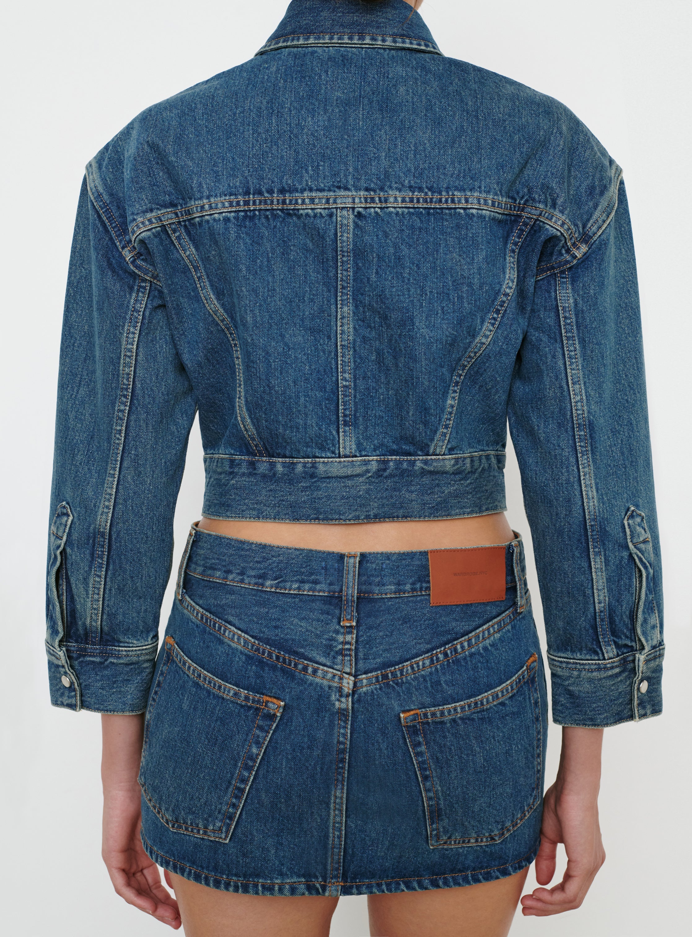 Denim Crop Jacket - Image 6