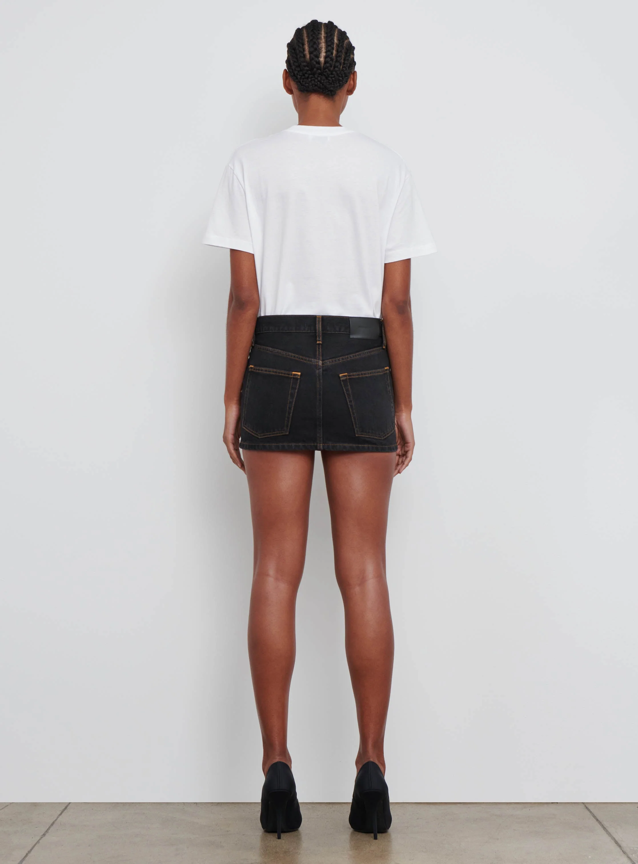 Denim Micro Mini Skirt - Image 4