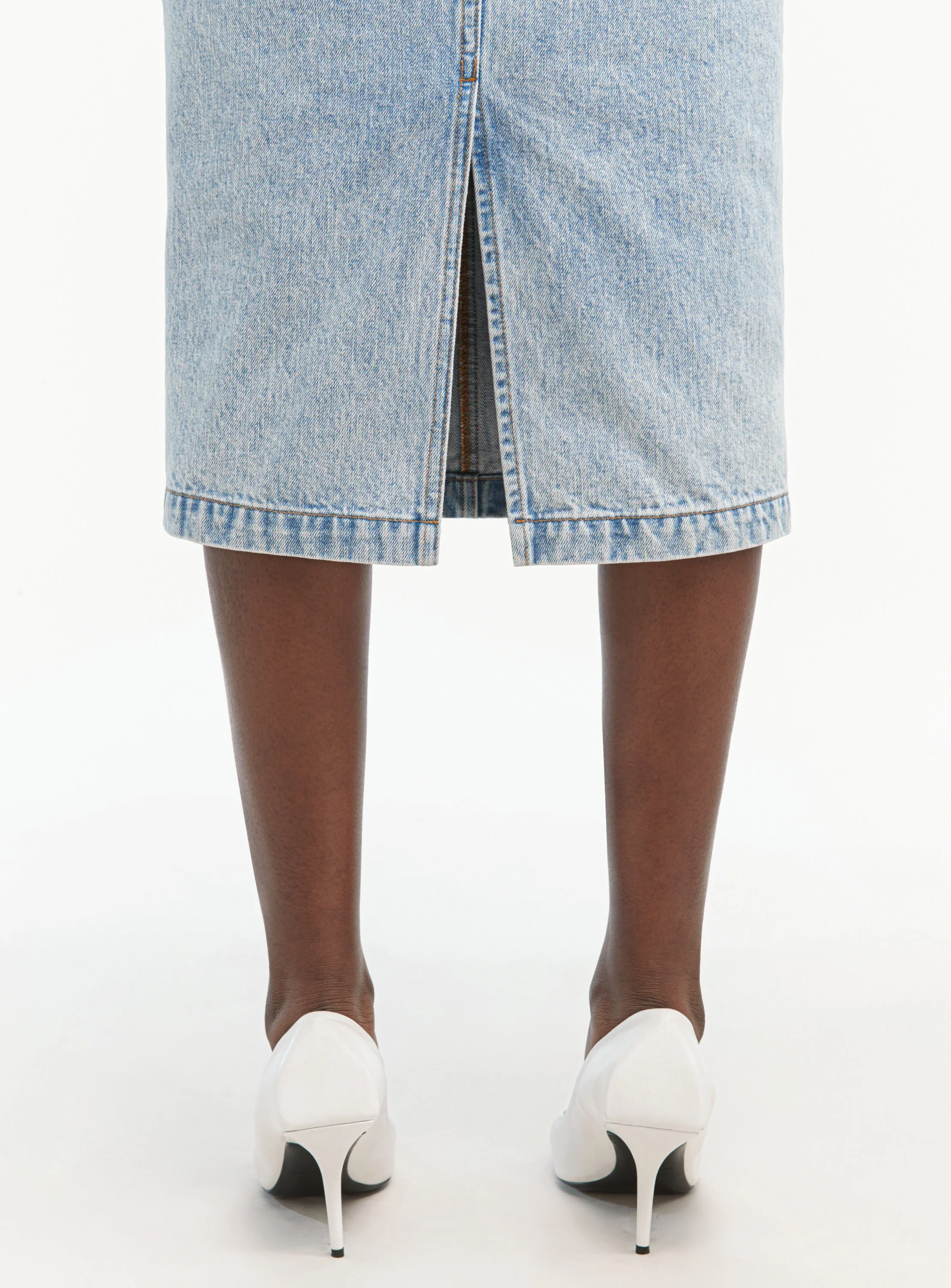 Denim Midi Skirt - Image 6