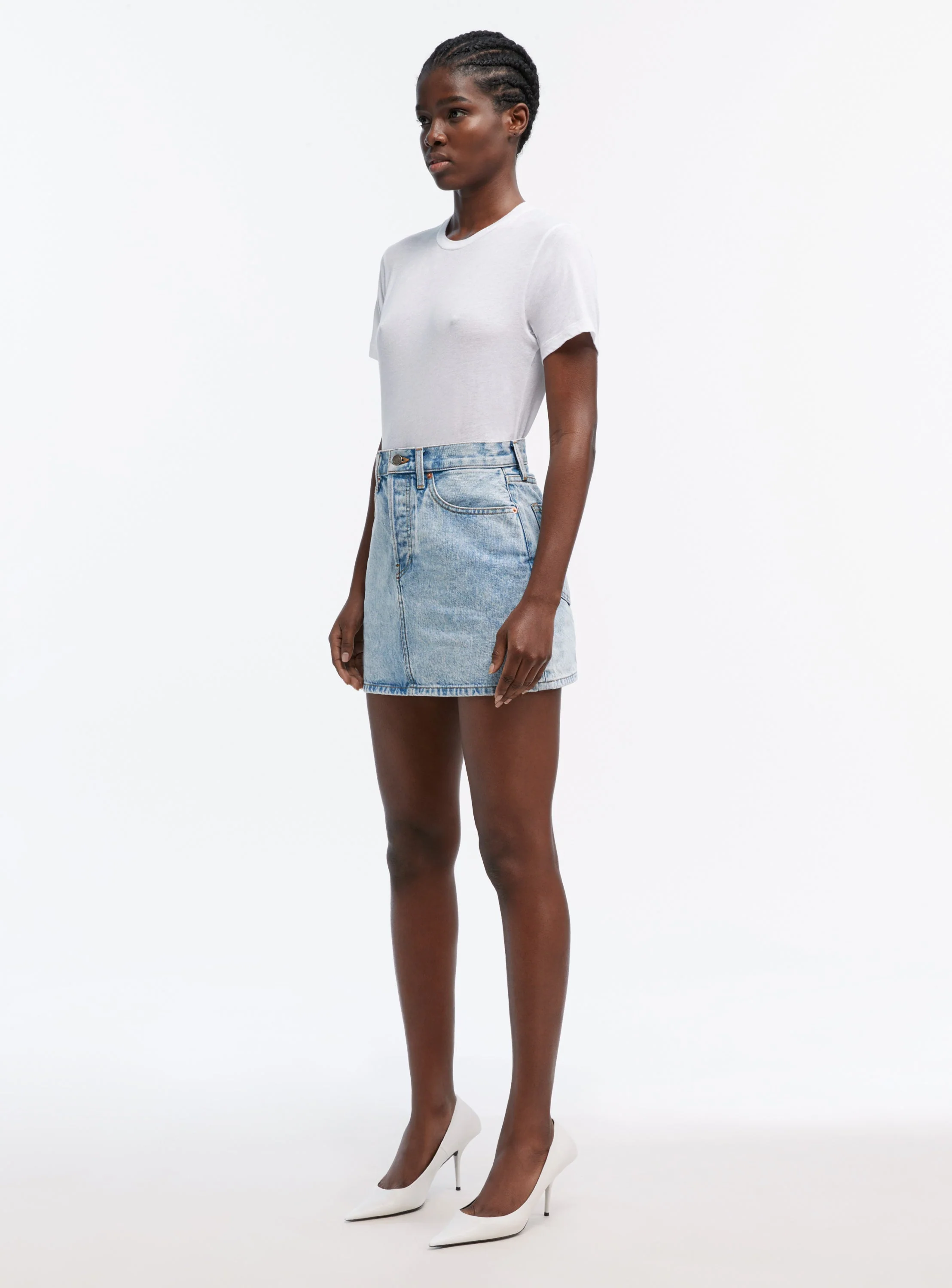 Denim Mini Skirt - Image 3