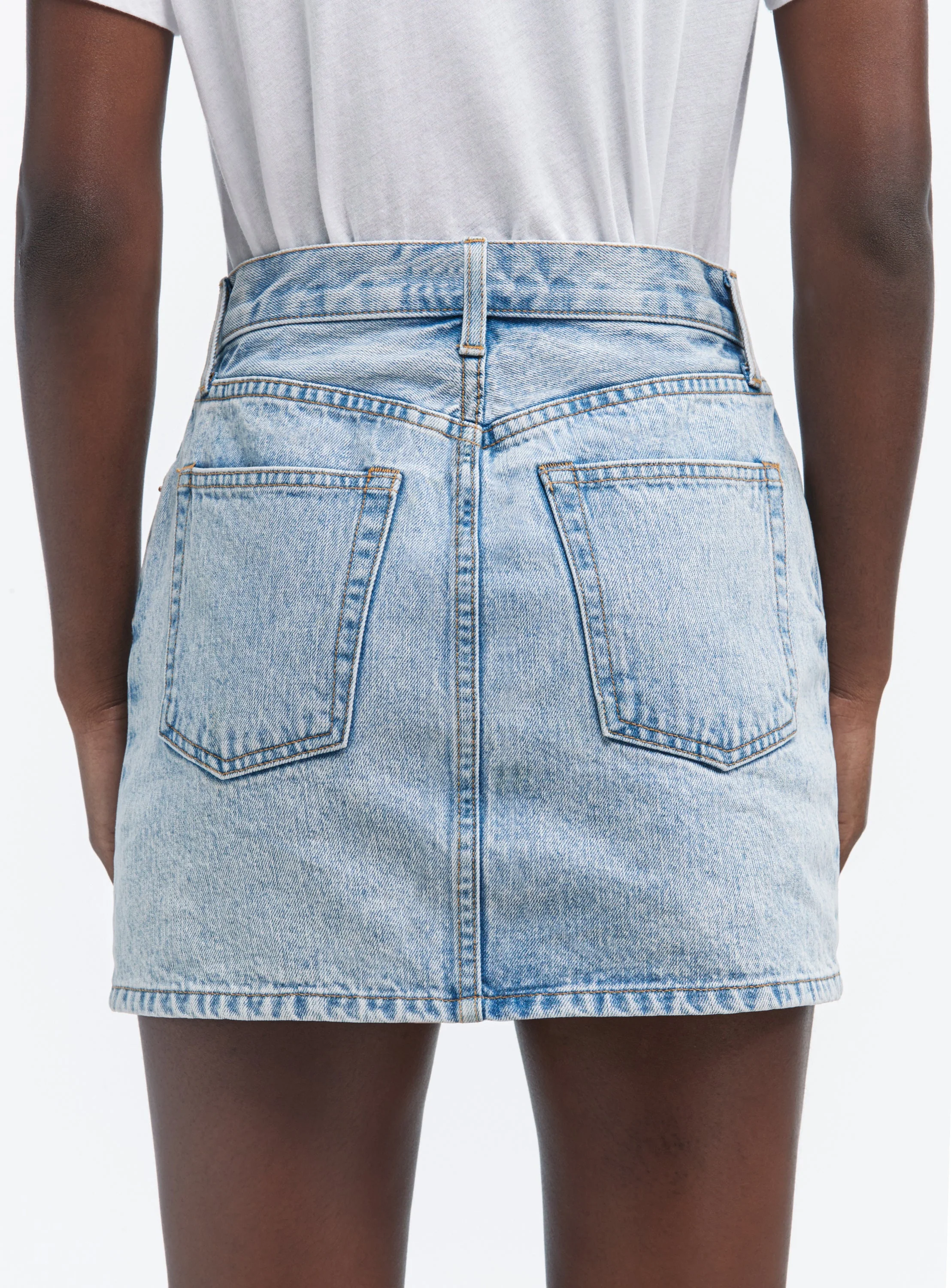 Denim Mini Skirt - Image 4