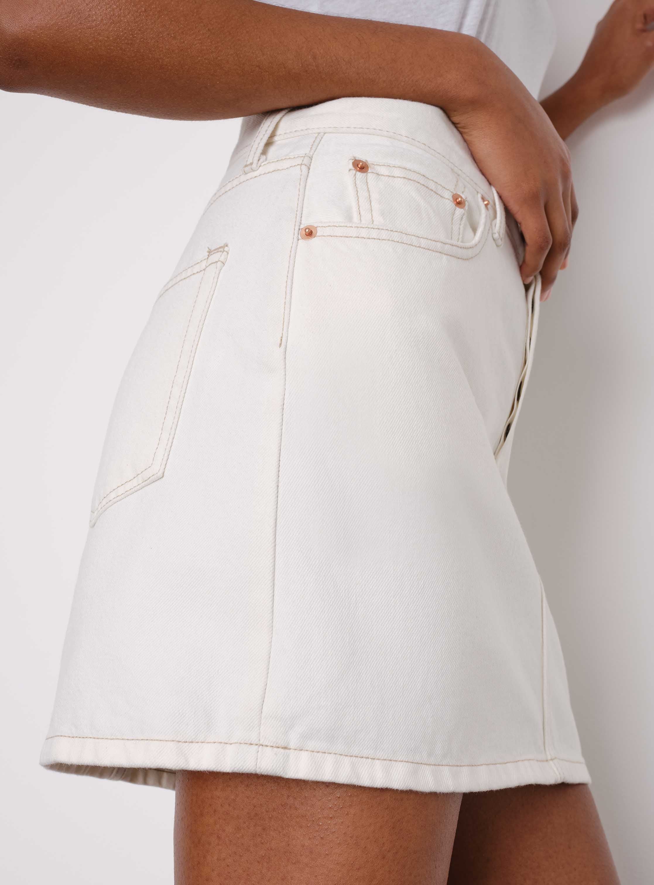Denim Mini Skirt - Image 4
