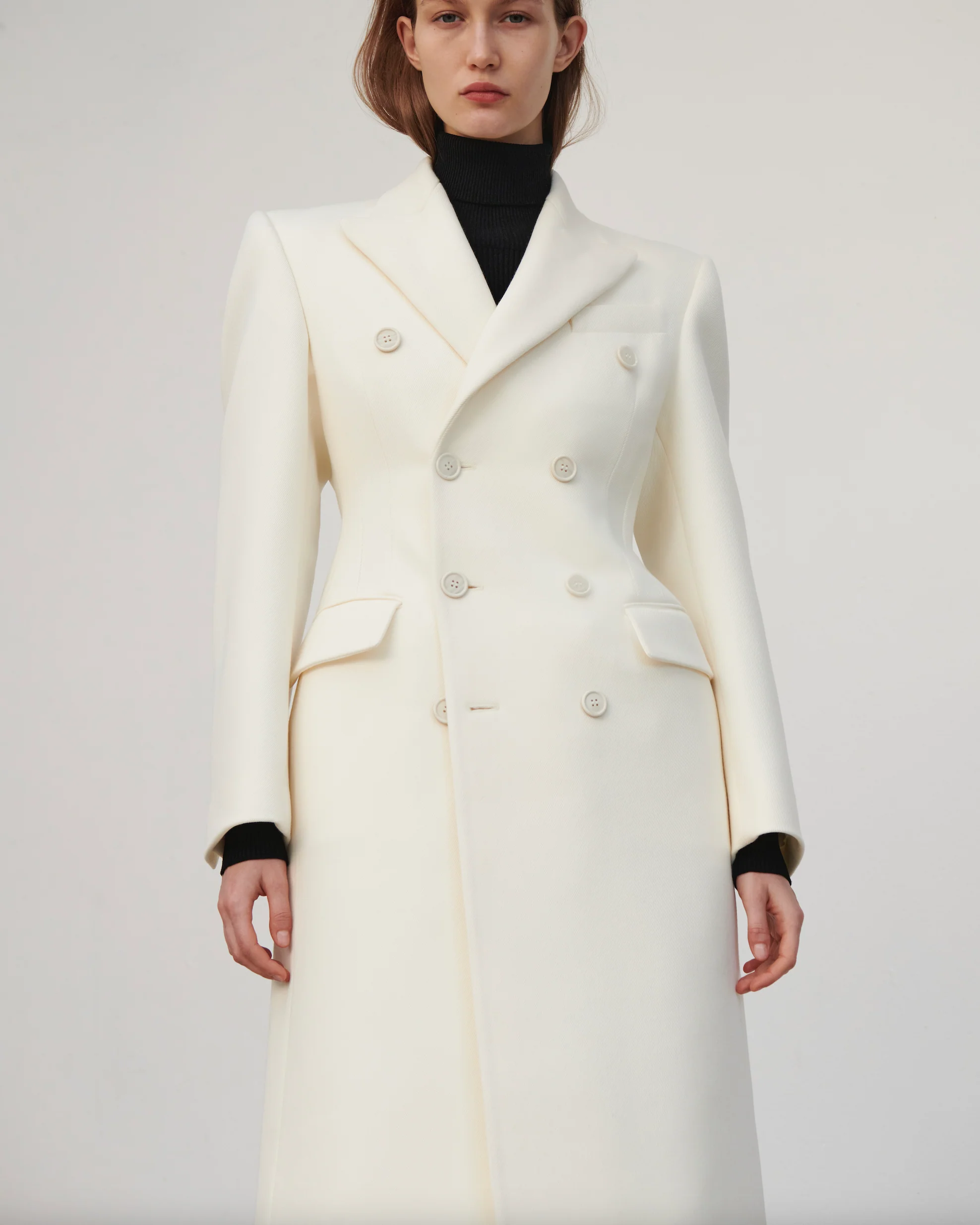 Double Breasted Contour Coat