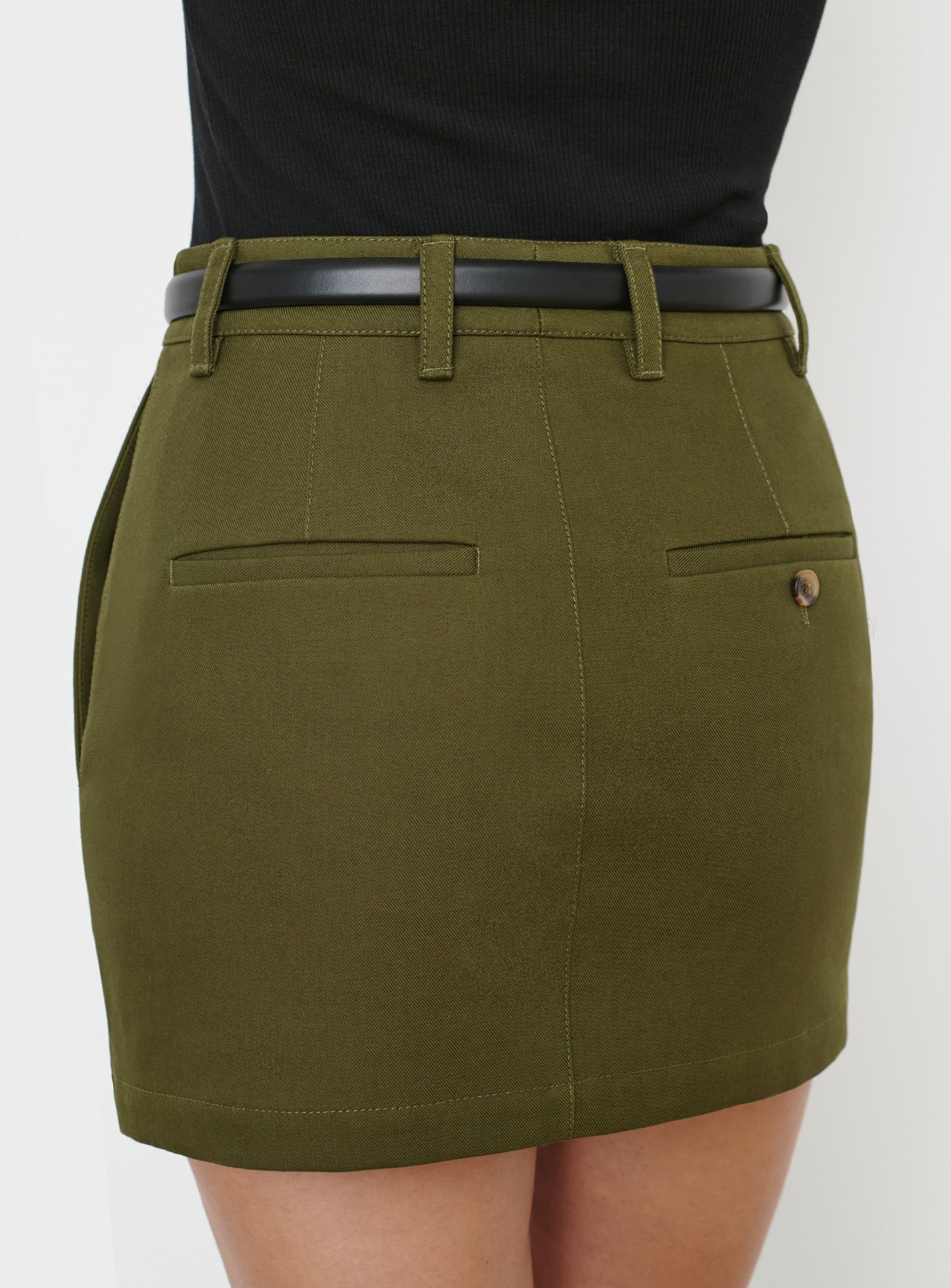 Drill Mini Skirt - Image 4
