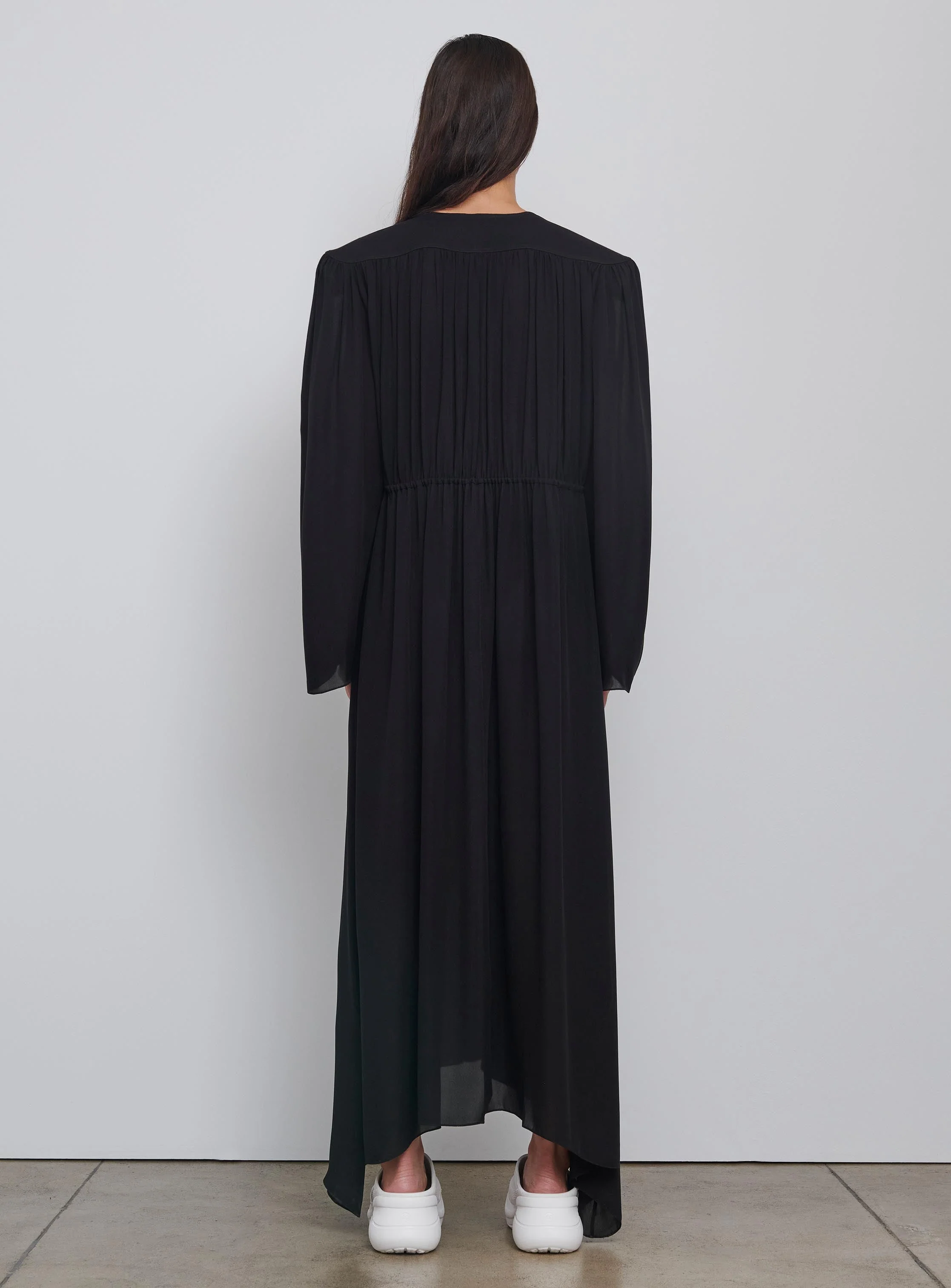 Gathered V-Neck Dress - Image 3