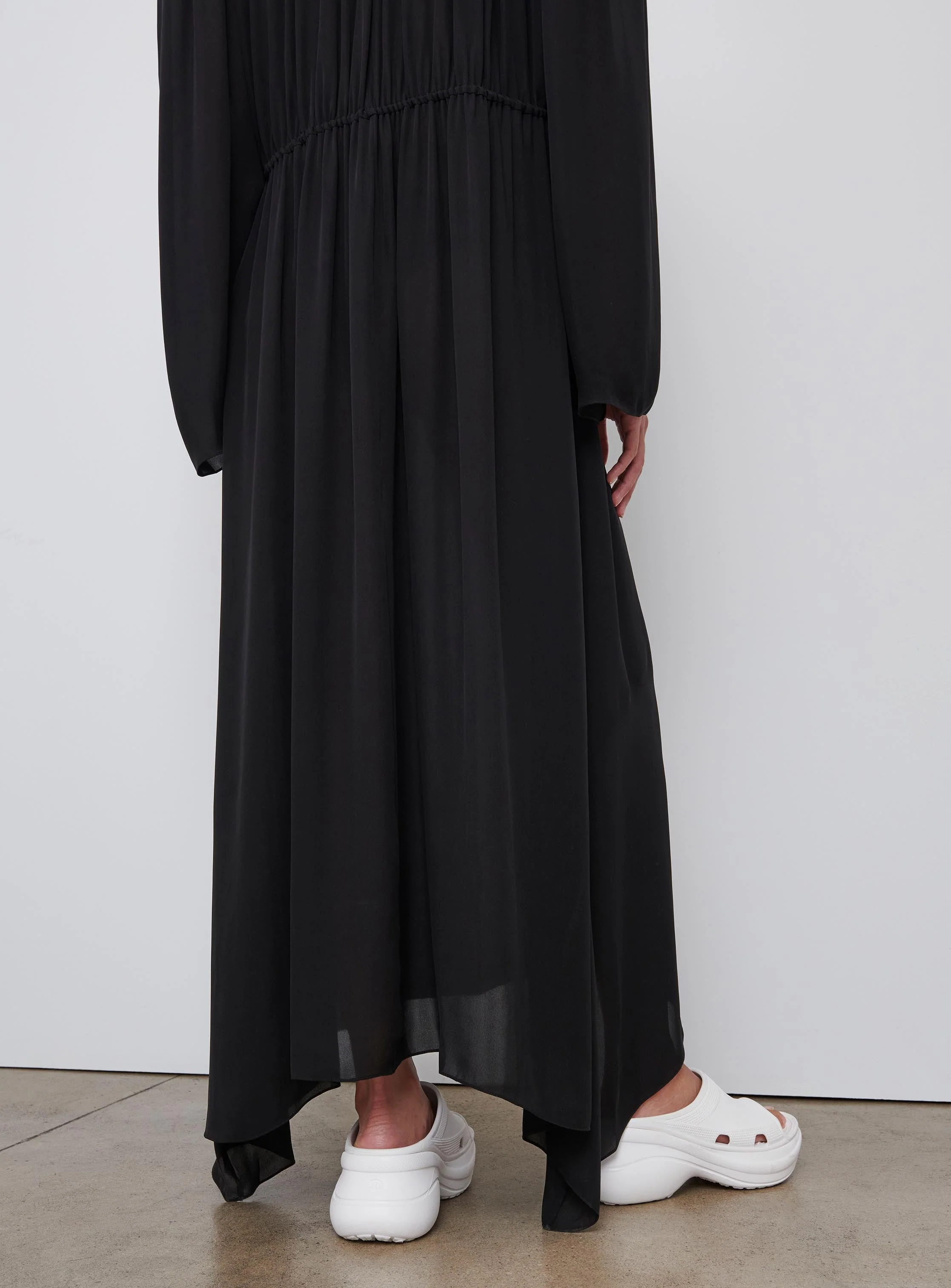 Gathered V-Neck Dress - Image 6