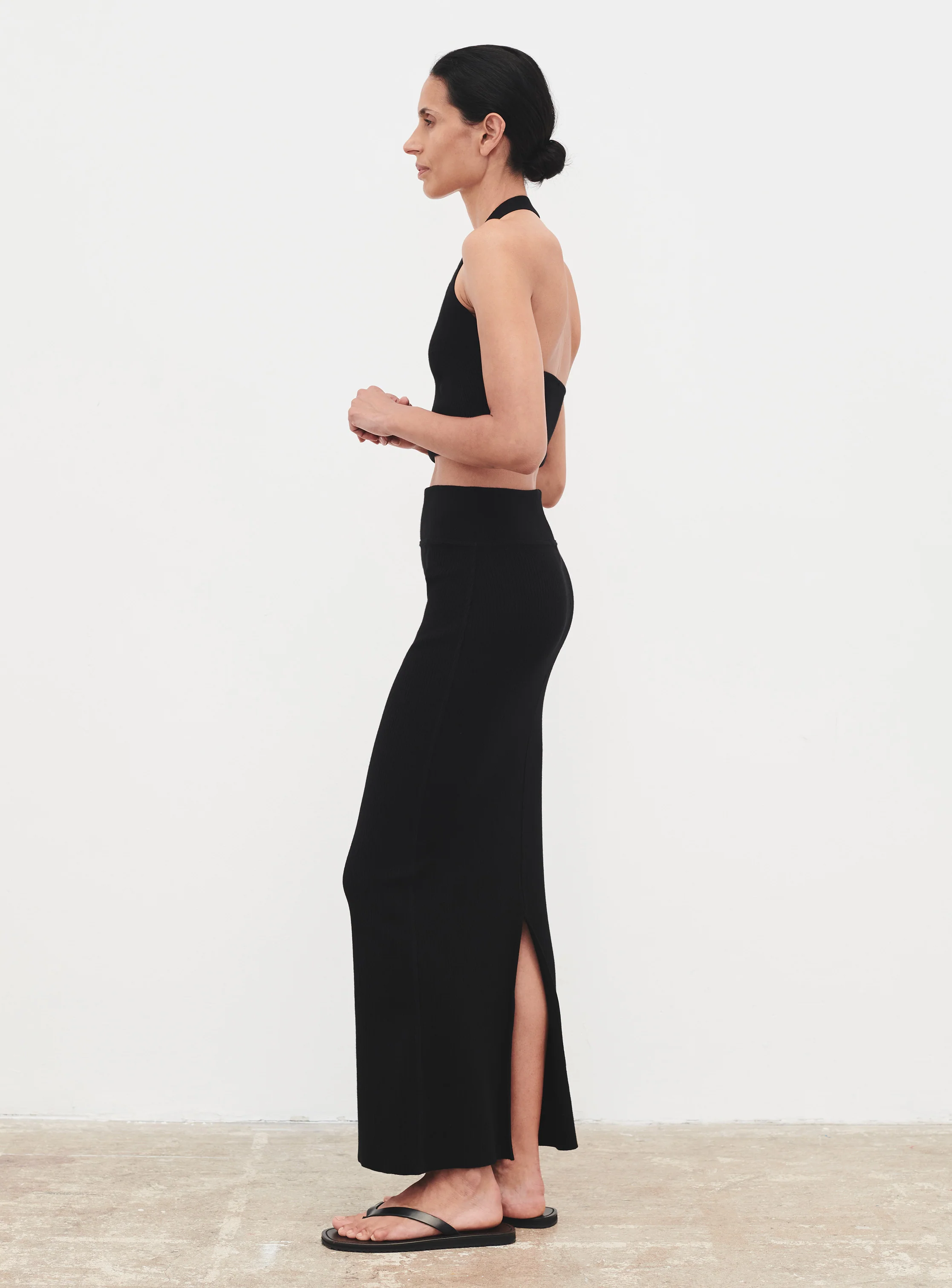 Knit Column Skirt - Image 3