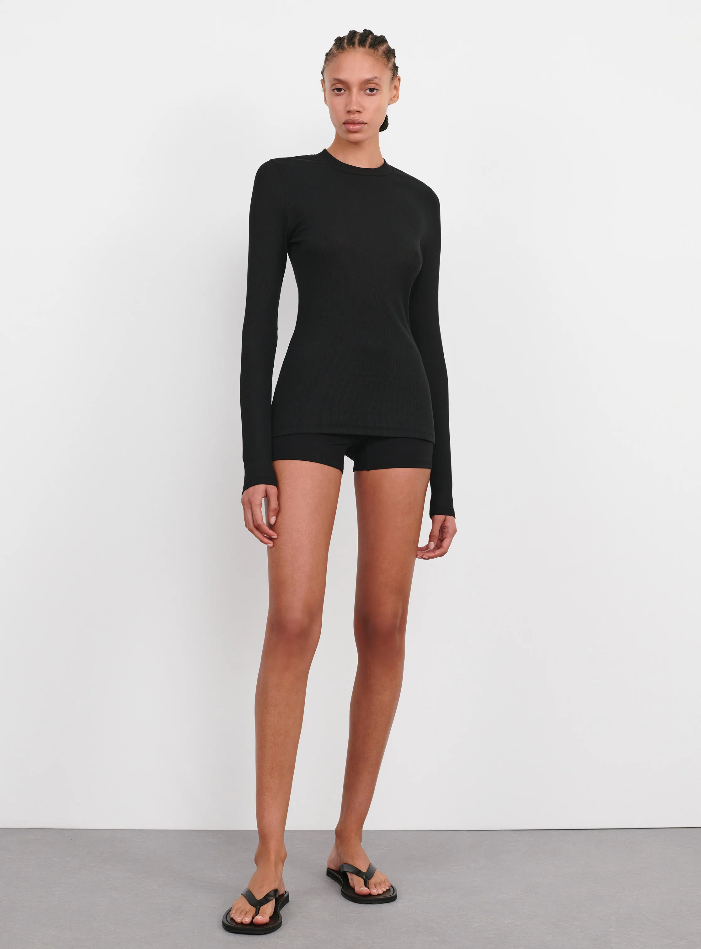 Ribbed Long Sleeve Tee - Image 2