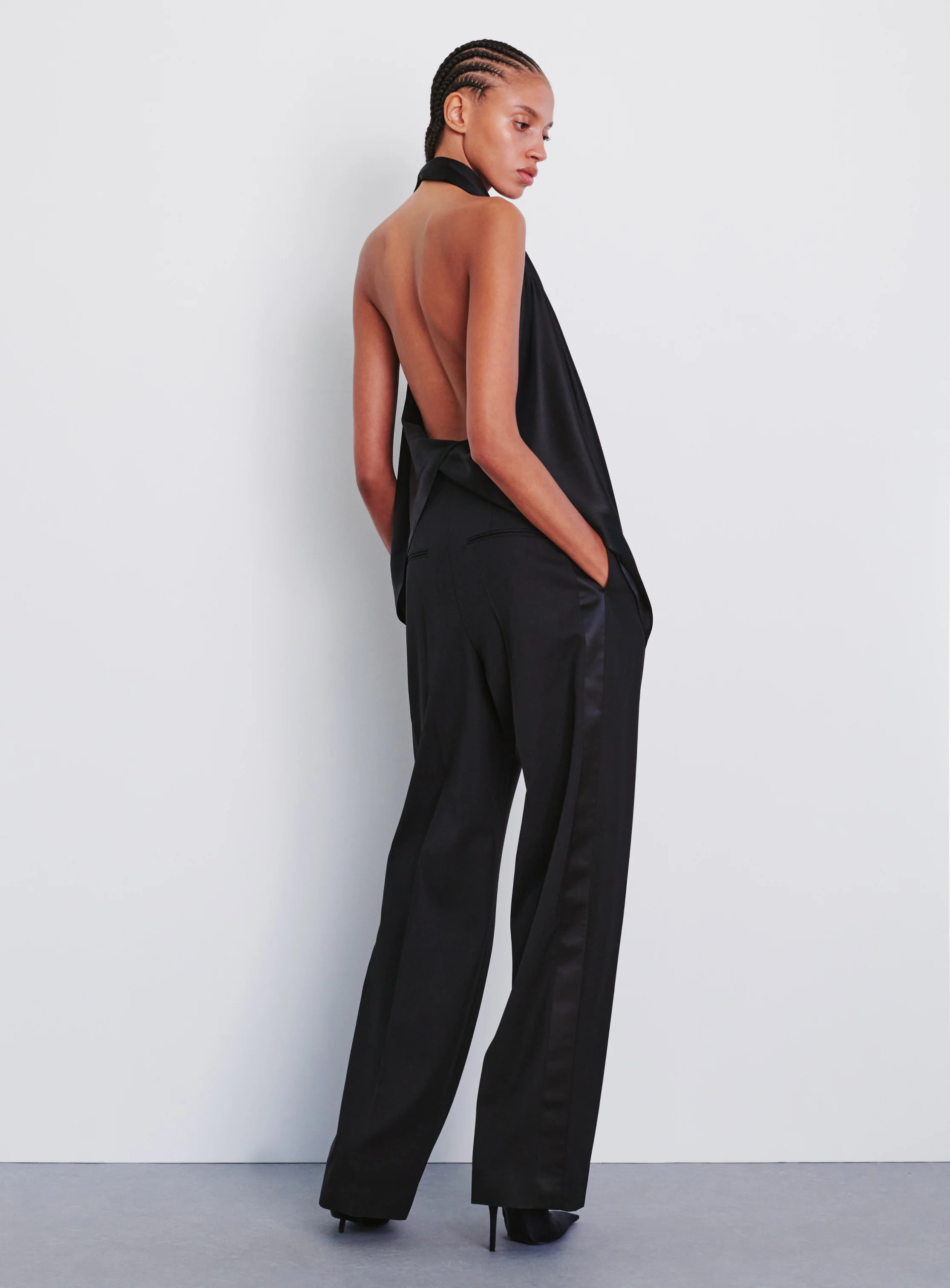 Satin Halter Blouse - Image 3