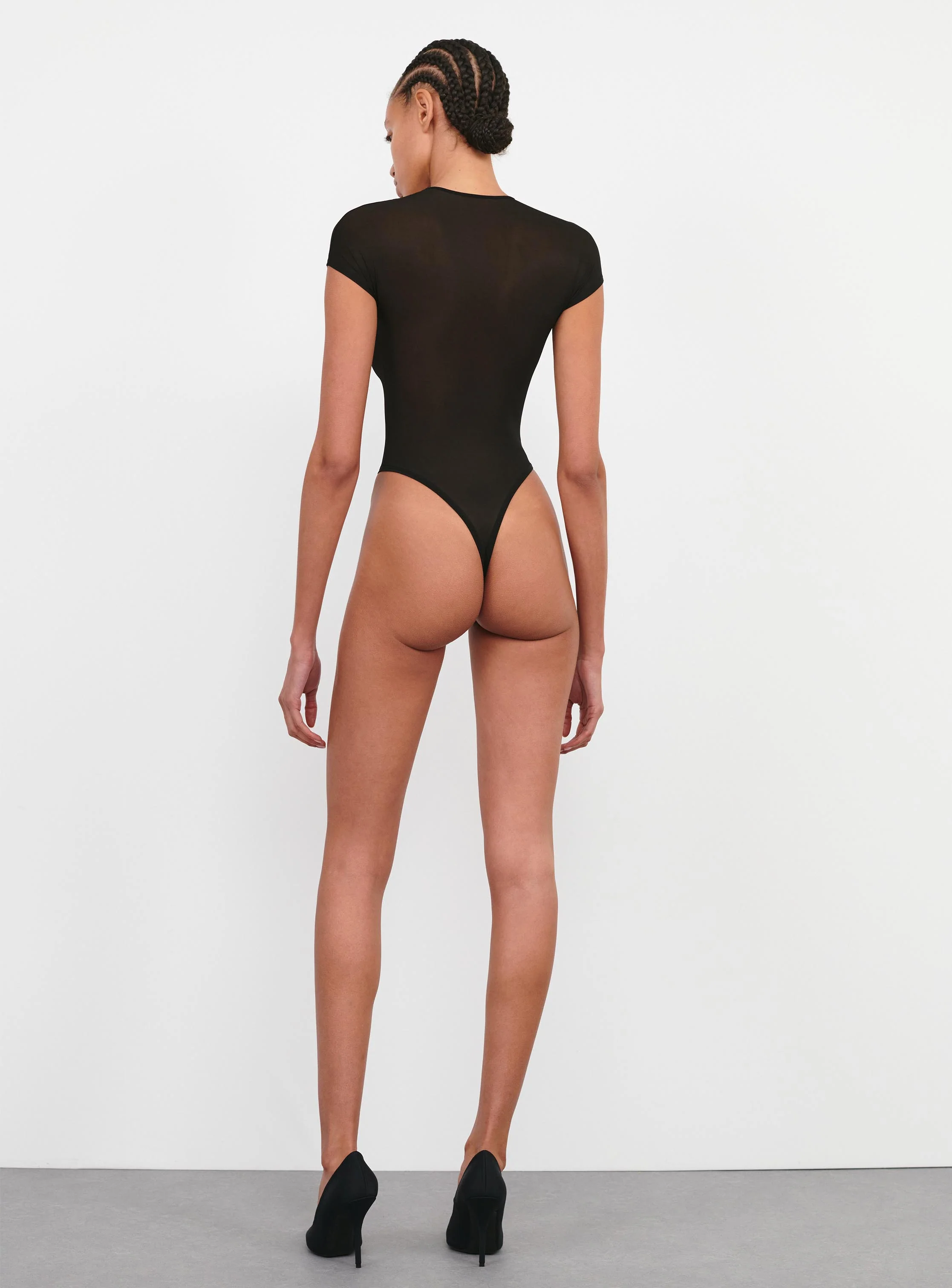 Sheer Cap Sleeve Bodysuit - Image 4