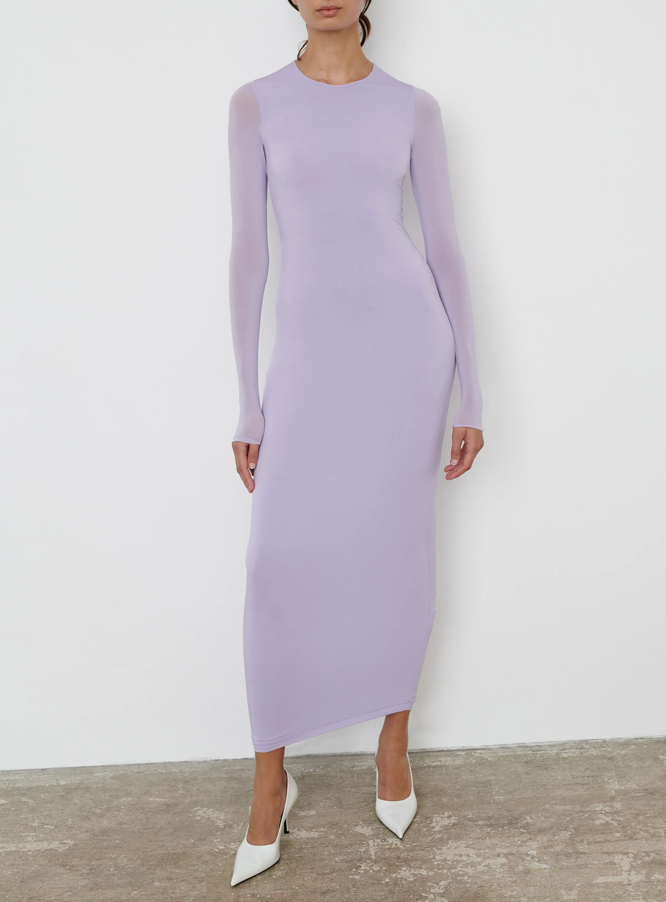 Sheer Dress Midi