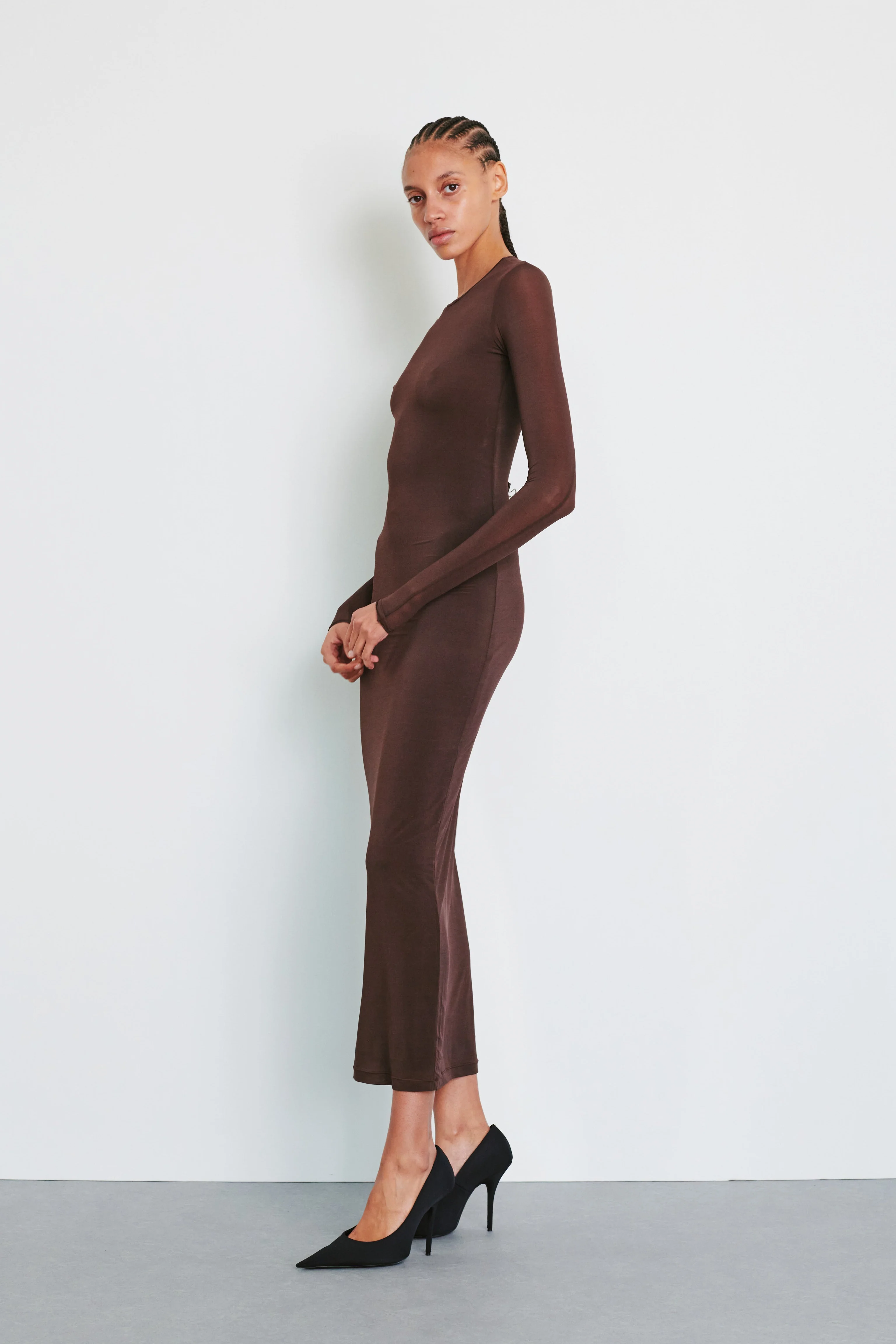 Sheer Dress Midi - Image 3